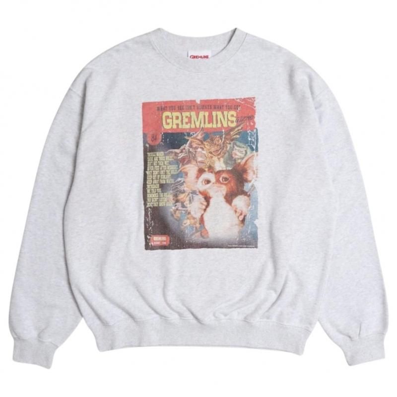GREMLINS ギズモ ムービーポスター スウェット LIGHT GRAY