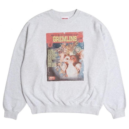 GREMLINS ギズモ ムービーポスター スウェット LIGHT GRAY