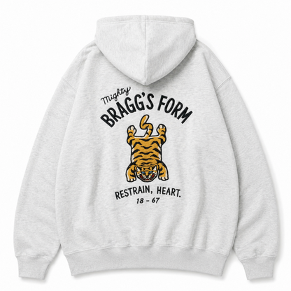 POWER TO THE PEOPLE TIGER ZIP パーカー KINARI WHITE
