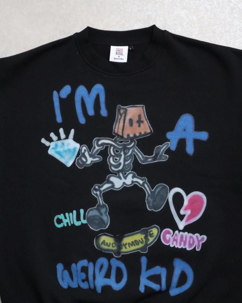 VISION STREET WEAR guernika Skull Skater スウェットシャツ BLACK