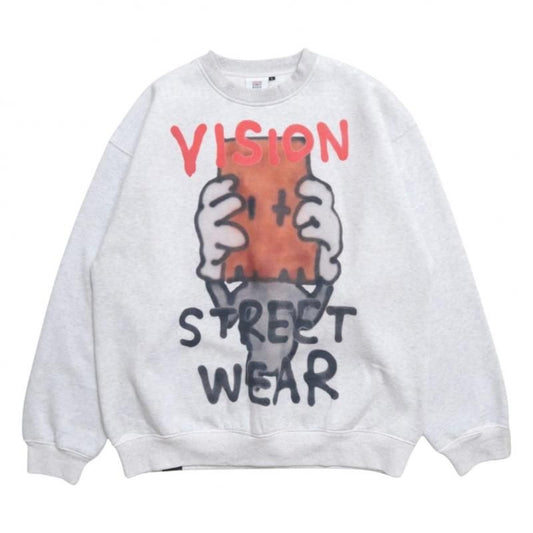 VISION STREET WEAR guernika ANONYMOUS スウェットシャツ GRAY