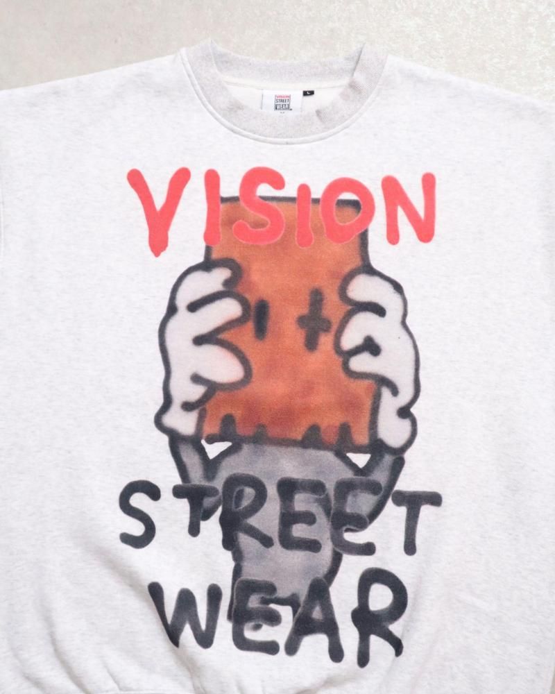 VISION STREET WEAR guernika ANONYMOUS スウェットシャツ GRAY