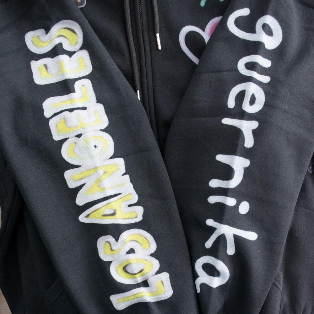 VISION STREET WEAR guernika All-Print ジップパーカー BLACK
