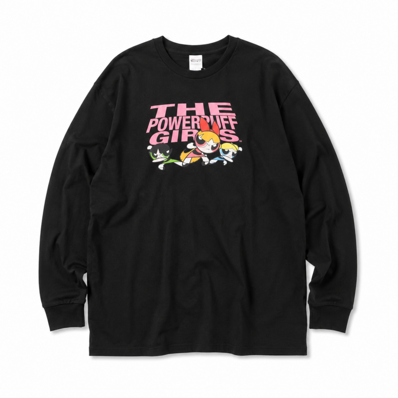 キャラクター 長袖Tシャツ ロンT  パワーパフガールズ 仲間 WB3184 WB3185