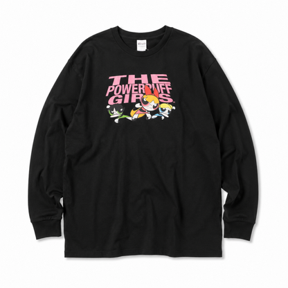 キャラクター 長袖Tシャツ ロンT  パワーパフガールズ 仲間 WB3184 WB3185