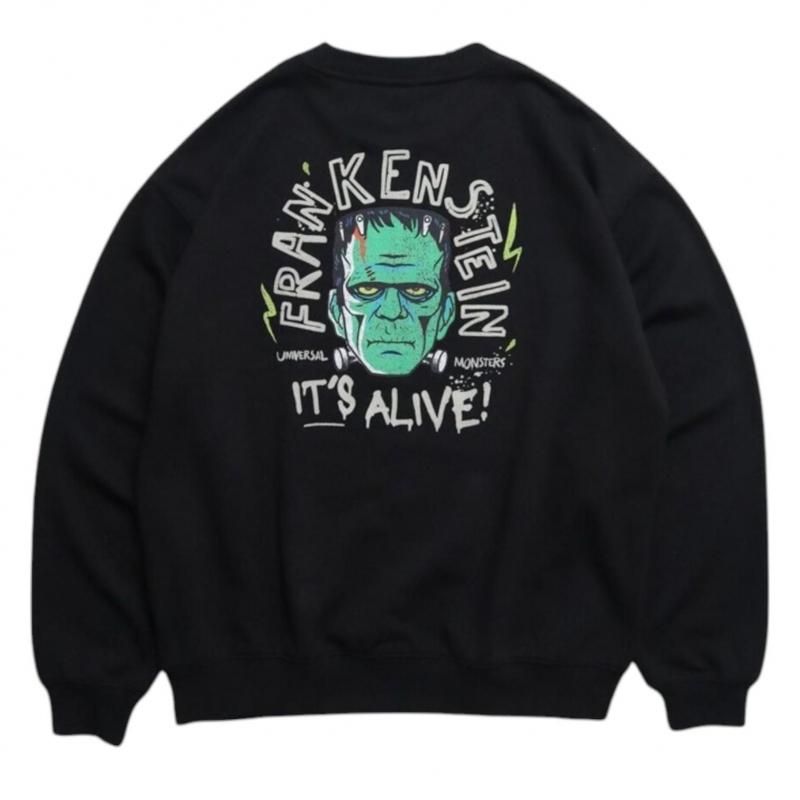 UNIVERSAL MONSTERS モンスターグラフィック スウェット FRANKENSTEIN