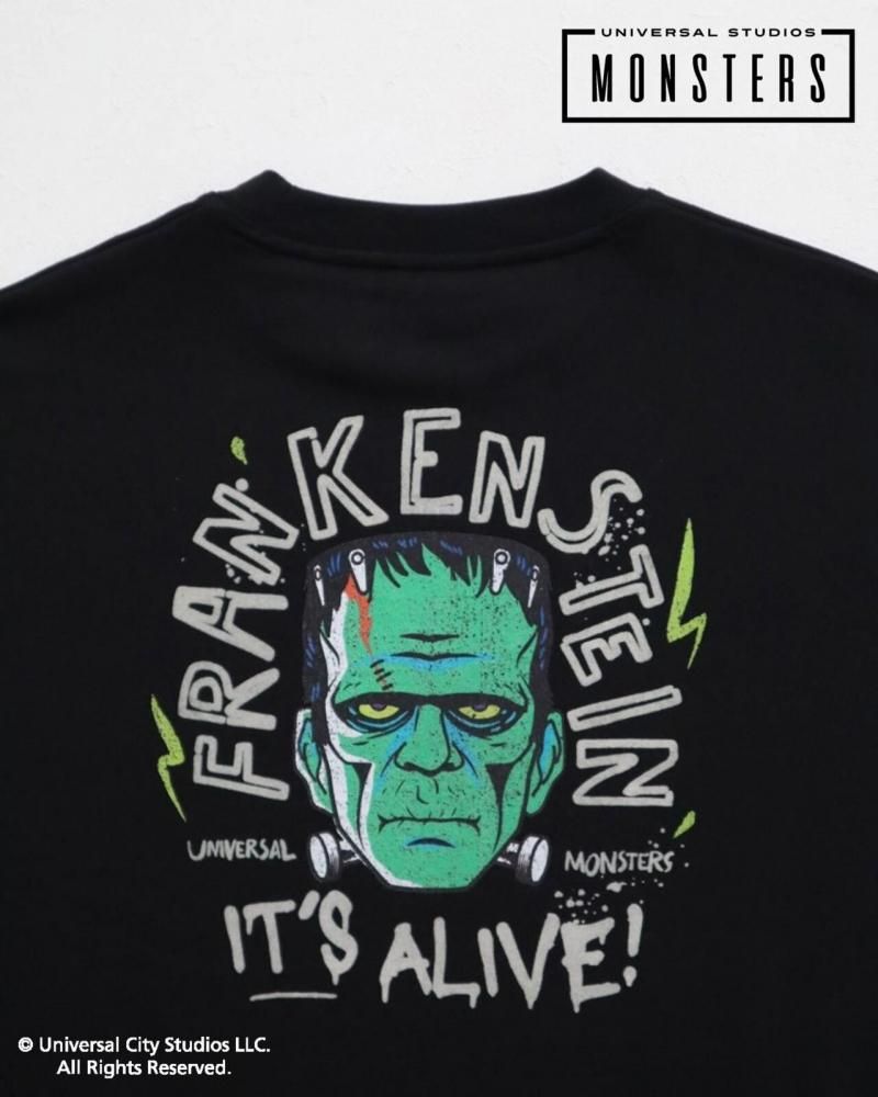 UNIVERSAL MONSTERS モンスターグラフィック スウェット FRANKENSTEIN