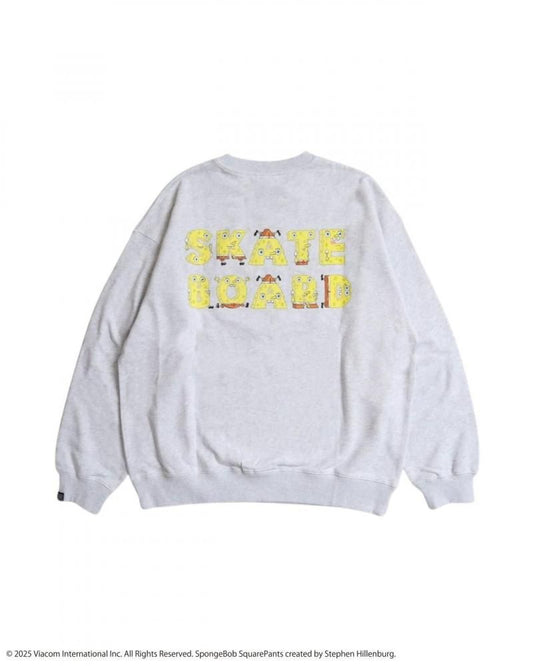 スポンジ・ボブ×VISION Skateboard スウェット GRAY
