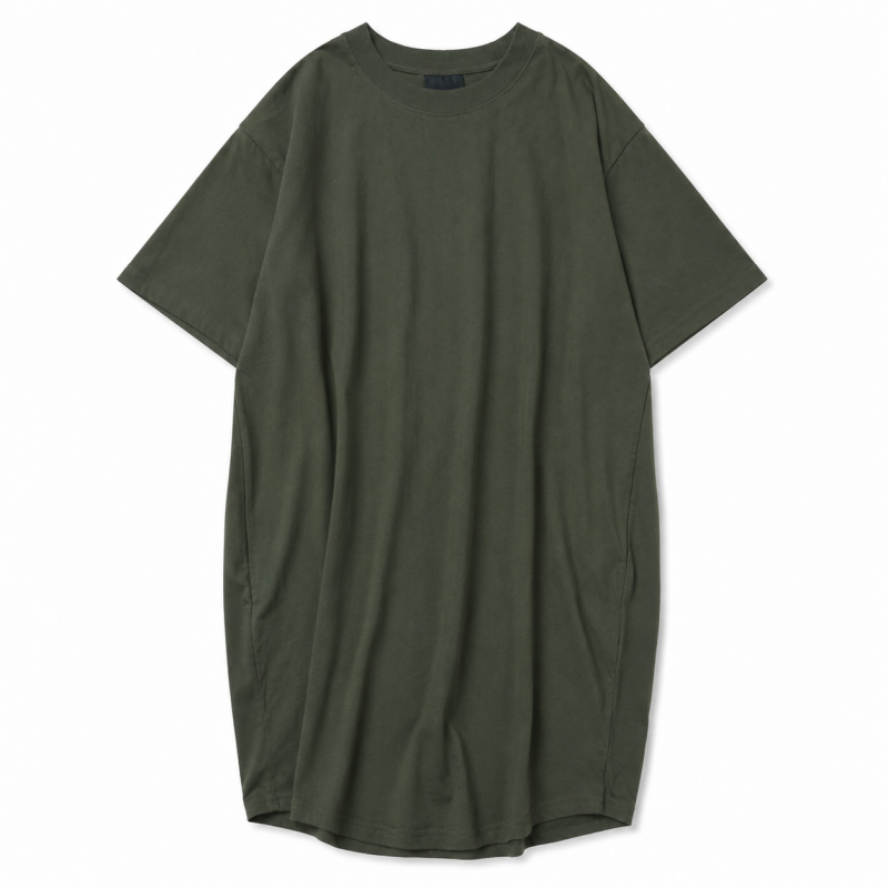 B品 ロング丈 Tシャツ GREEN