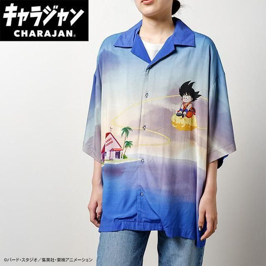 ドラゴンボールZ  モーニングカメハウス  アロハシャツ BLUE