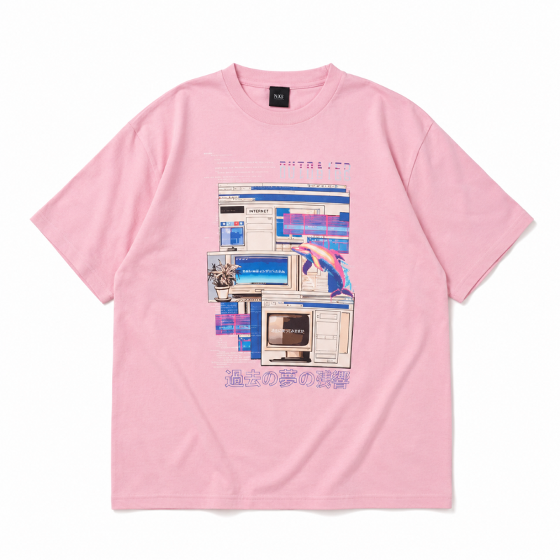 M.E. MYUUA ETERNAL OUTDATED ボーイズTシャツ PINK