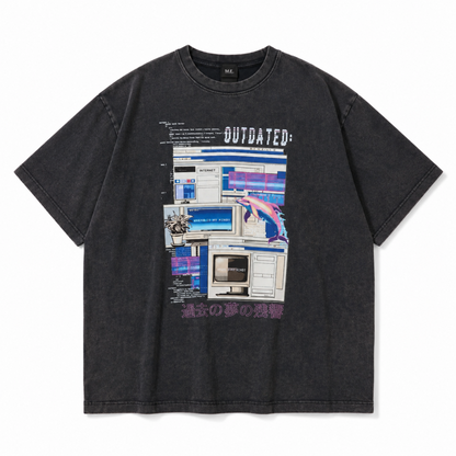 M.E. MYUUA ETERNAL OUTDATED ボーイズTシャツ BLACK