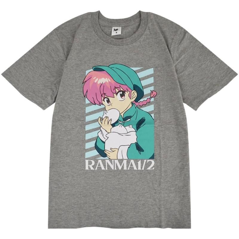 らんま1/2 半袖Tシャツ レディース らんま GRAY