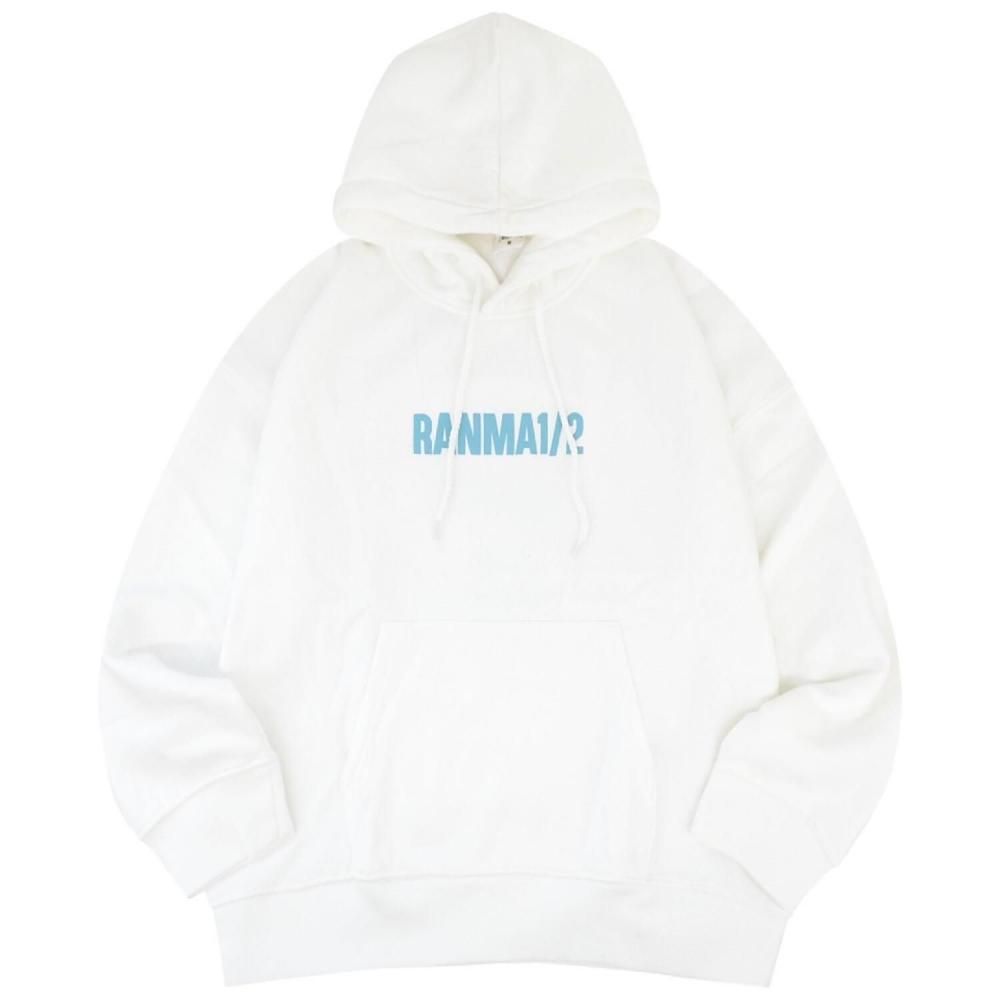 らんま1/2 フーディー 裏起毛 パーカー WHITE
