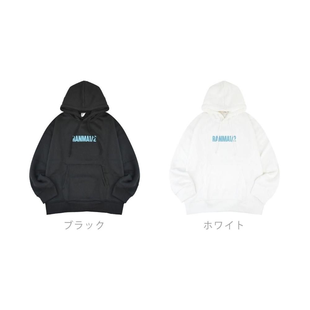 らんま1/2 フーディー 裏起毛 パーカー WHITE