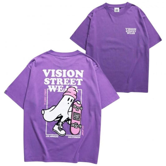VISION STREET WEAR Ghost Skater Tee / ゴースト スケボー 半袖Tシャツ Purple