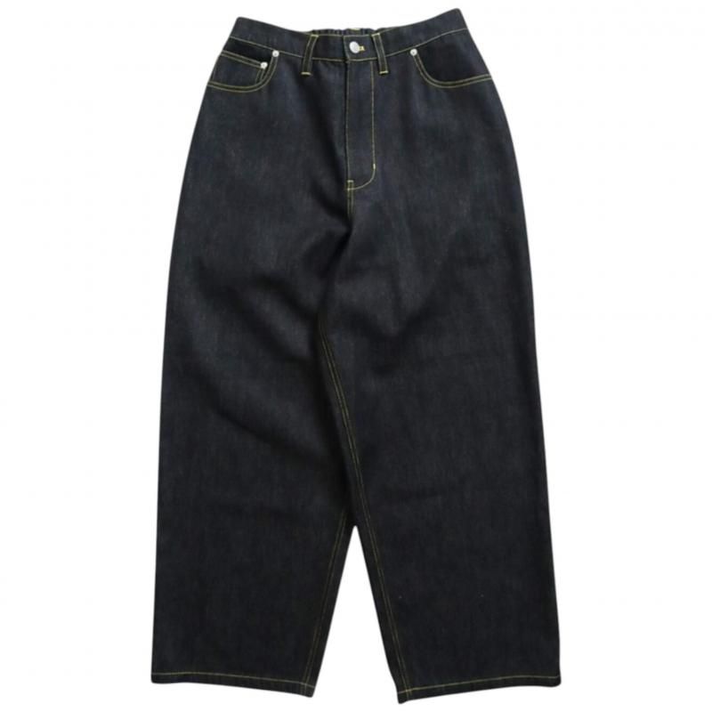 VISION STREET WEAR Rigid Buggy Denim / リジッドデニム バギーパンツ Black