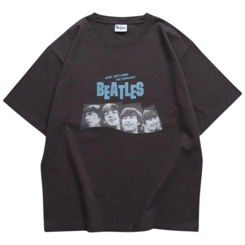 The Beatles ビートルズ ツアープリントTee / 半袖Tシャツ Charcoal
