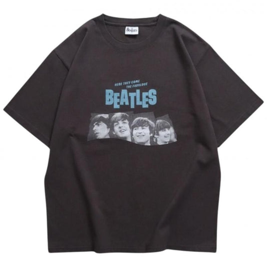 The Beatles ビートルズ ツアープリントTee / 半袖Tシャツ Charcoal