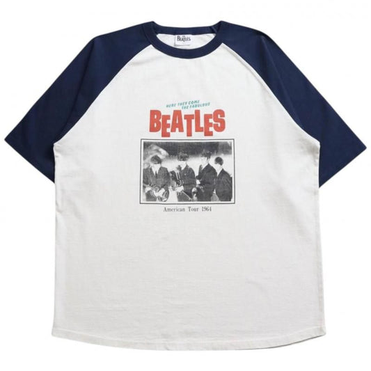 The Beatles ビートルズ ツアーラグランTee / 半袖Tシャツ Navy