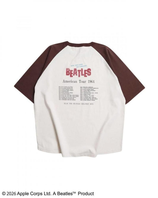 The Beatles ビートルズ ツアーラグランTee / 半袖Tシャツ Brown