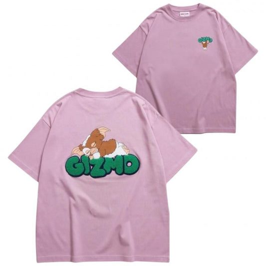 GREMLINS グレムリン ギズモ サガラ刺繍ロゴTee / 半袖Tシャツ Pink
