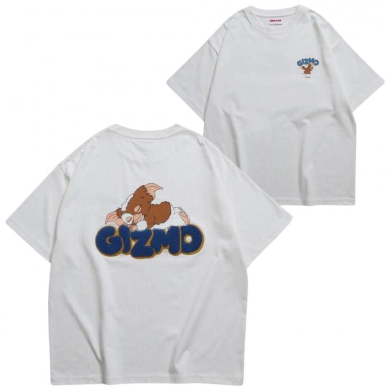 GREMLINS グレムリン ギズモ サガラ刺繍ロゴTee / 半袖Tシャツ White