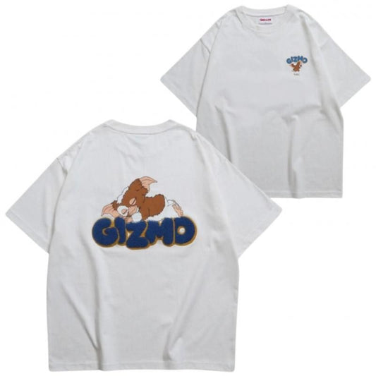 GREMLINS グレムリン ギズモ サガラ刺繍ロゴTee / 半袖Tシャツ White