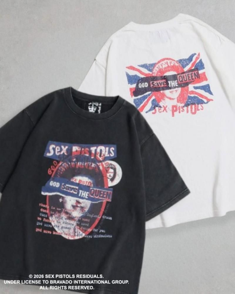 SEX PISTOLS セックス・ピストルズ God Save the Queen Tee / 半袖Tシャツ White