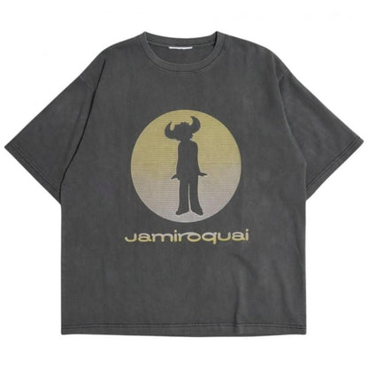 Jamiroquai ジャミロクワイ バッファローマンTシャツ 半袖 Charcoal