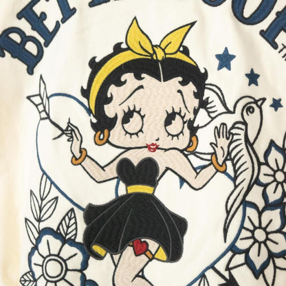 NEVERMIND × BETTY BOOP 裏毛オーバーサイズクルースウェット BBN-2607 NATURAL