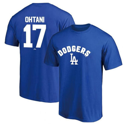Fanatics ロサンゼルス・ドジャース 大谷翔平 ネームアンドナンバー Tシャツ ブルー