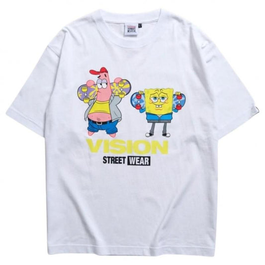 VISION STREET WEAR × スポンジ・ボブ SkaterTee / 半袖Tシャツ WHITE