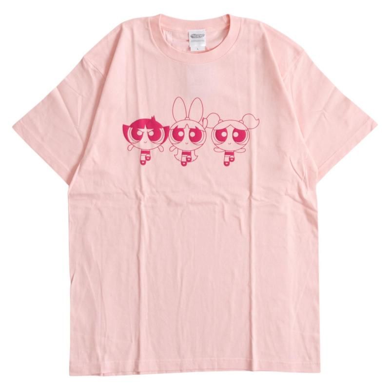 キャラクター Tシャツ  発泡プリント パワーパフガールズ ガールズ ライン WB3429 WB3430