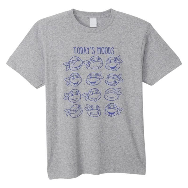 キャラクター Tシャツ  発泡プリント ティーンエイジ・ミュータント・ニンジャ・タートルズ フェイスいろいろ NJ1014 NJ1015