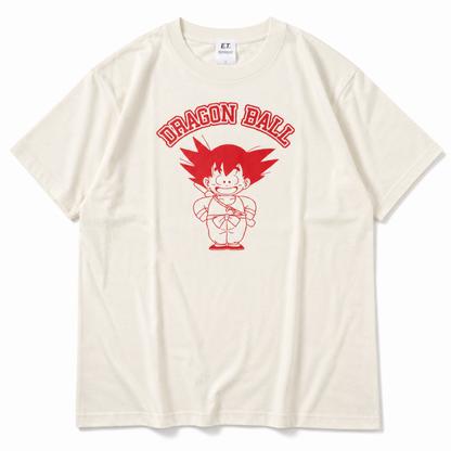 キャラクター Tシャツ  発泡プリント ドラゴンボール 孫悟空とロゴ IV TE2149