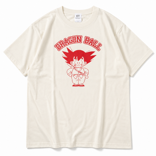 キャラクター Tシャツ  発泡プリント ドラゴンボール 孫悟空とロゴ IV TE2149
