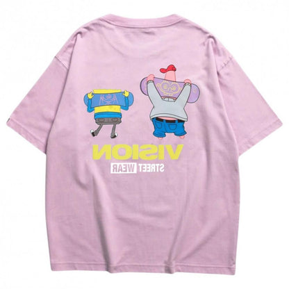 VISION STREET WEAR × スポンジ・ボブ SkaterTee / 半袖Tシャツ PINK