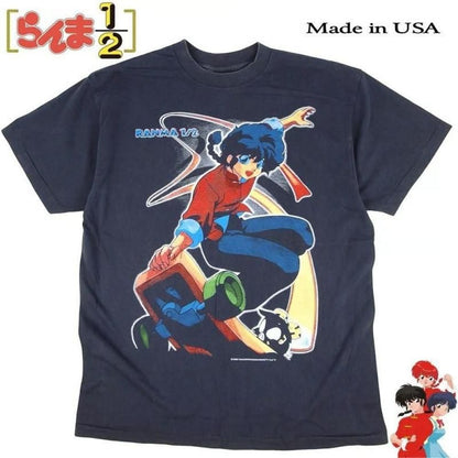 らんま1/2 並行輸入品 アニメ Tシャツ BLACK 403