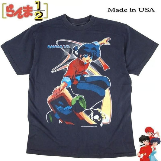 らんま1/2 並行輸入品 アニメ Tシャツ BLACK 403