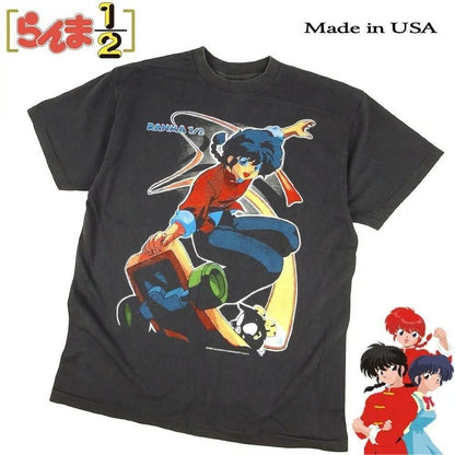 らんま1/2 並行輸入品 アニメ Tシャツ BLACK 403