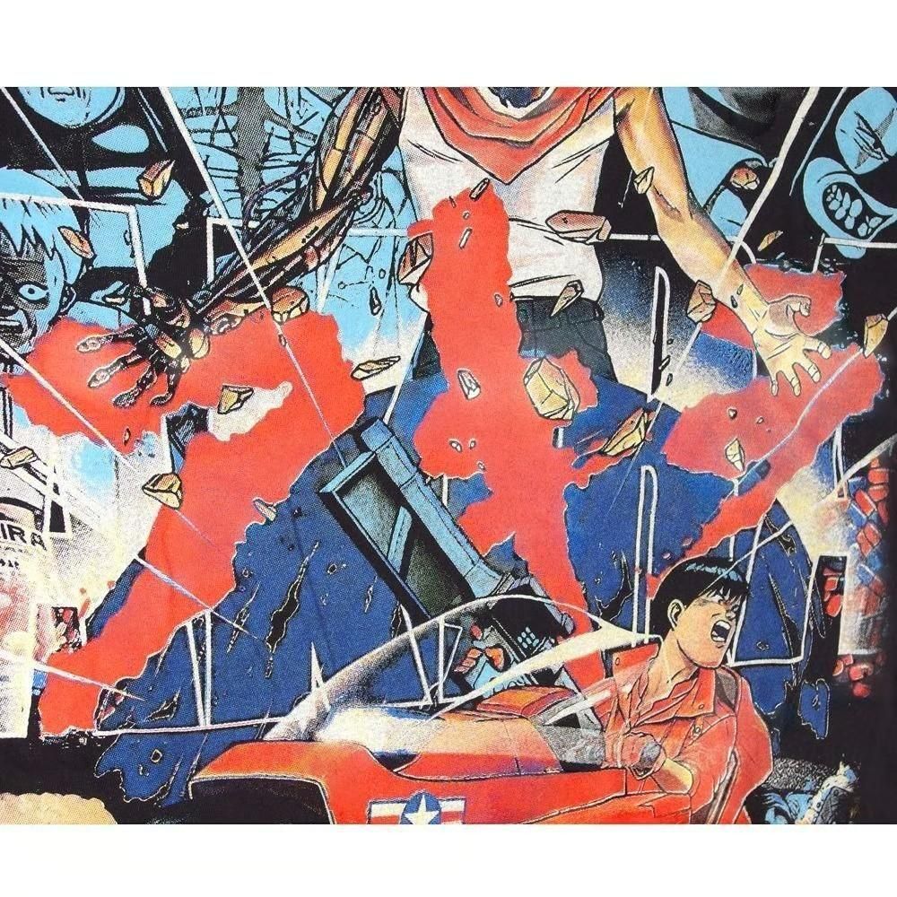 AKIRA アキラ アニメ 漫画 Tシャツ並行輸入品 BLACK 391