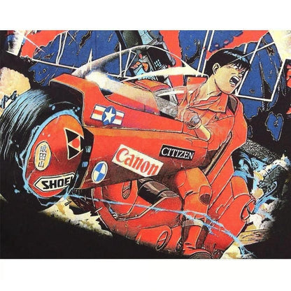 AKIRA アキラ アニメ 漫画 Tシャツ並行輸入品 BLACK 391