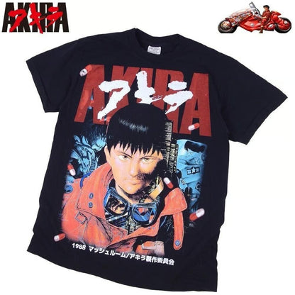 AKIRA アキラ アニメ 漫画 Tシャツ並行輸入品 BLACK 391