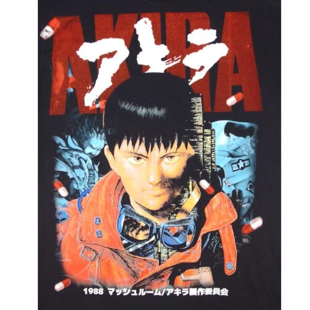 AKIRA アキラ アニメ 漫画 Tシャツ並行輸入品 BLACK 391