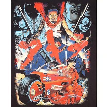 AKIRA アキラ アニメ 漫画 Tシャツ並行輸入品 BLACK 391