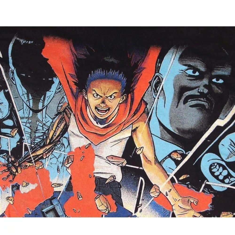 AKIRA アキラ アニメ 漫画 Tシャツ並行輸入品 BLACK 391
