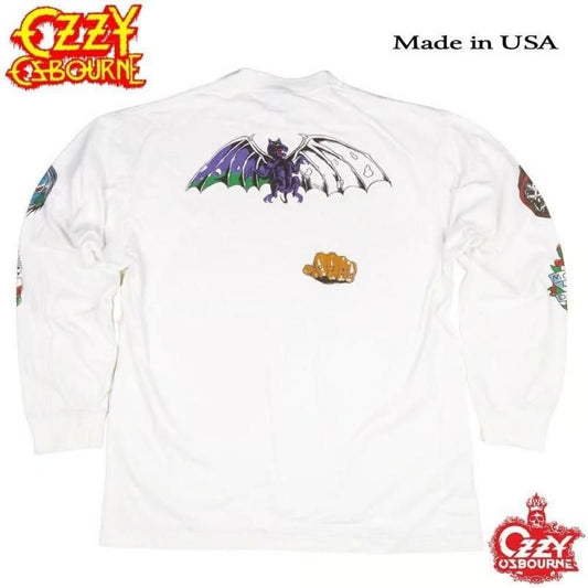 Ozzy Osbourne ロンT オジーオズボーン USA製 並行輸入品 Tシャツ WHITE 267