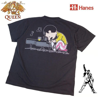 QUEEN クイーン スヌーピー PEATUS USA製 並行輸入品 Tシャツ BLACK 413