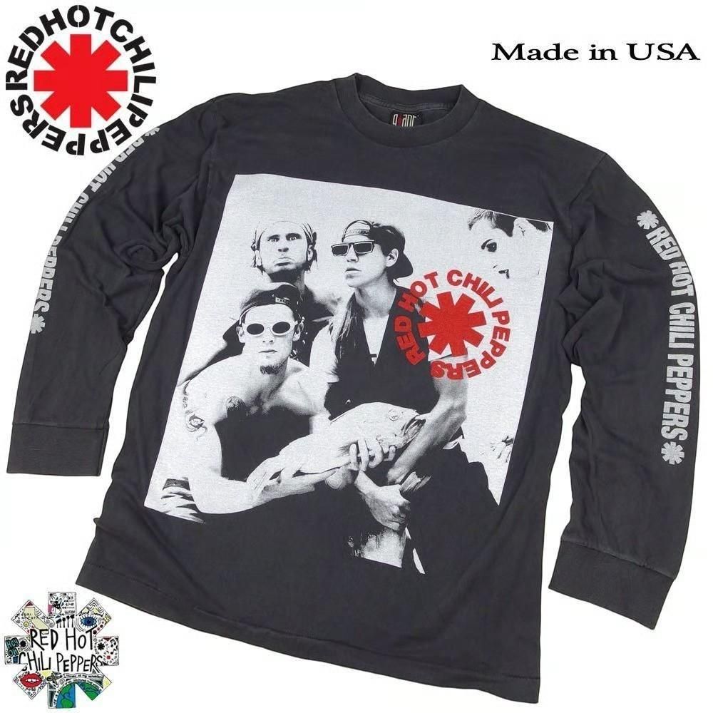 RED HOT CHILIPEPPERS レッドホットチリペッパーズ USA製 並行輸入品 フォト柄 ロンT 329